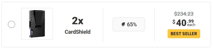 RFID Wallet CardShield Package 3