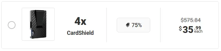 RFID Wallet CardShield Package 2
